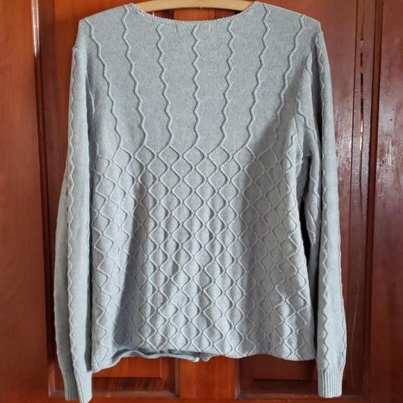 Liz Claiborne Gray Sweater Large - Picture 4 of 4